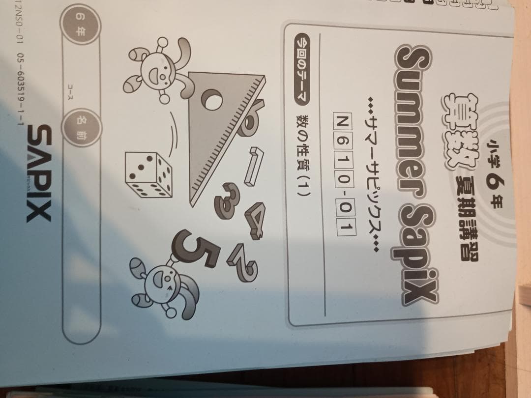 【早い者勝ち！随時値下げ】サピックス６年の4教科セット、テスト・問題集など充実！