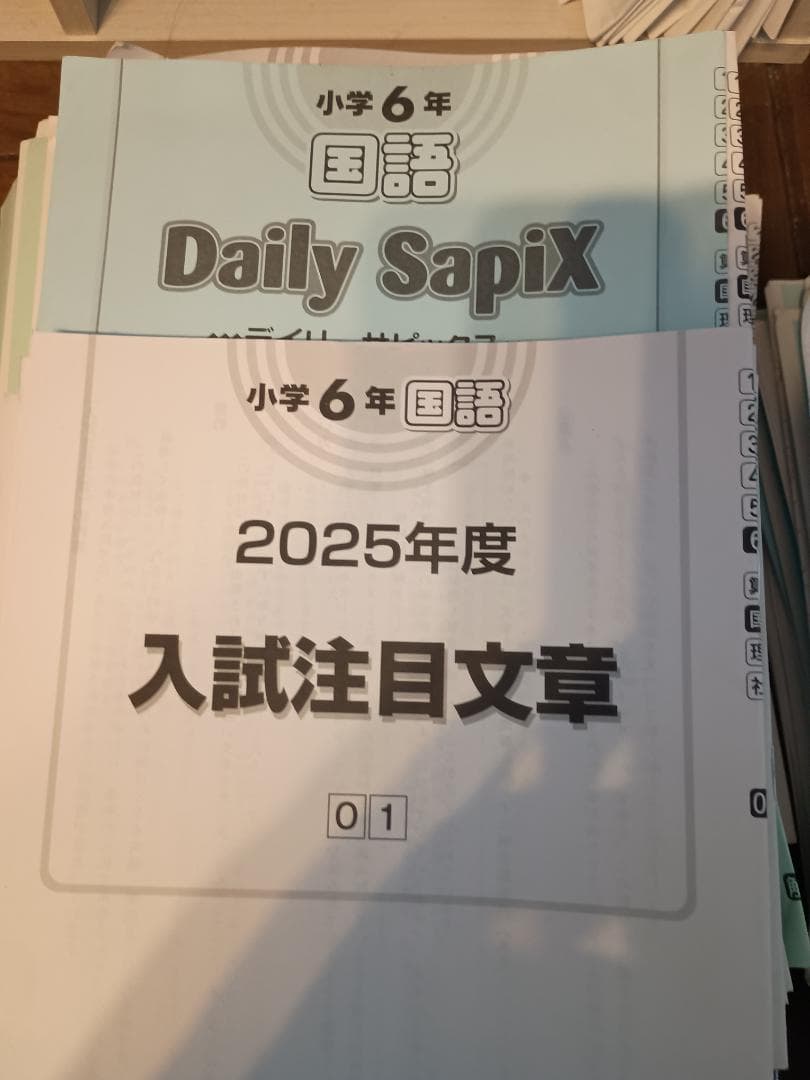 【早い者勝ち！随時値下げ】サピックス６年の4教科セット、テスト・問題集など充実！