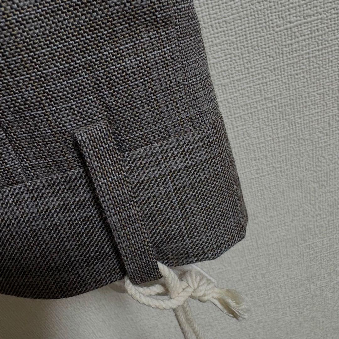 MAATEE&SONS 永遠 スラックス WOOL MAT CHECK GRAY