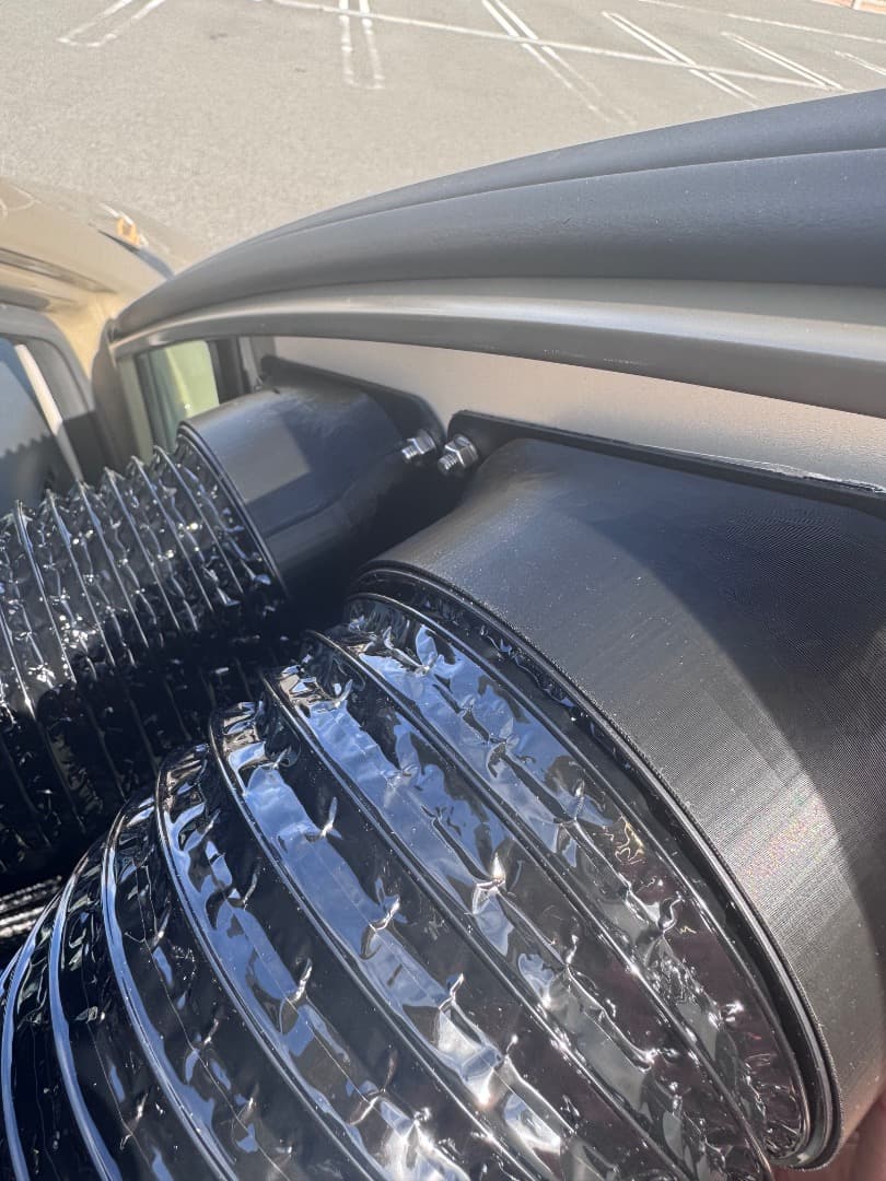 エコフローECOFLOW WAVE2,3専用ダクト取付用パーツ 助手席ドア用②