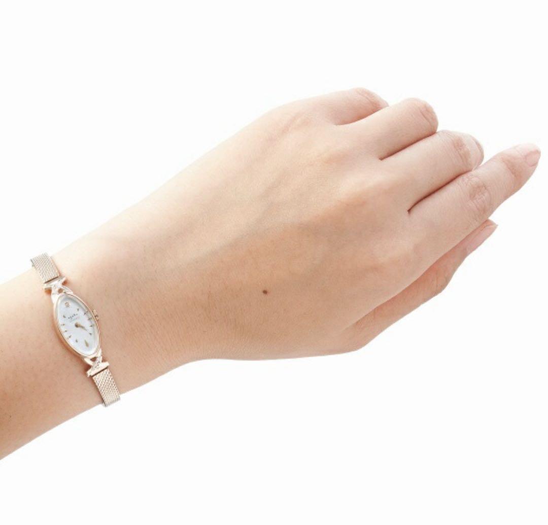 アガット ★オーバルフェイスジュエリーウォッチ10K