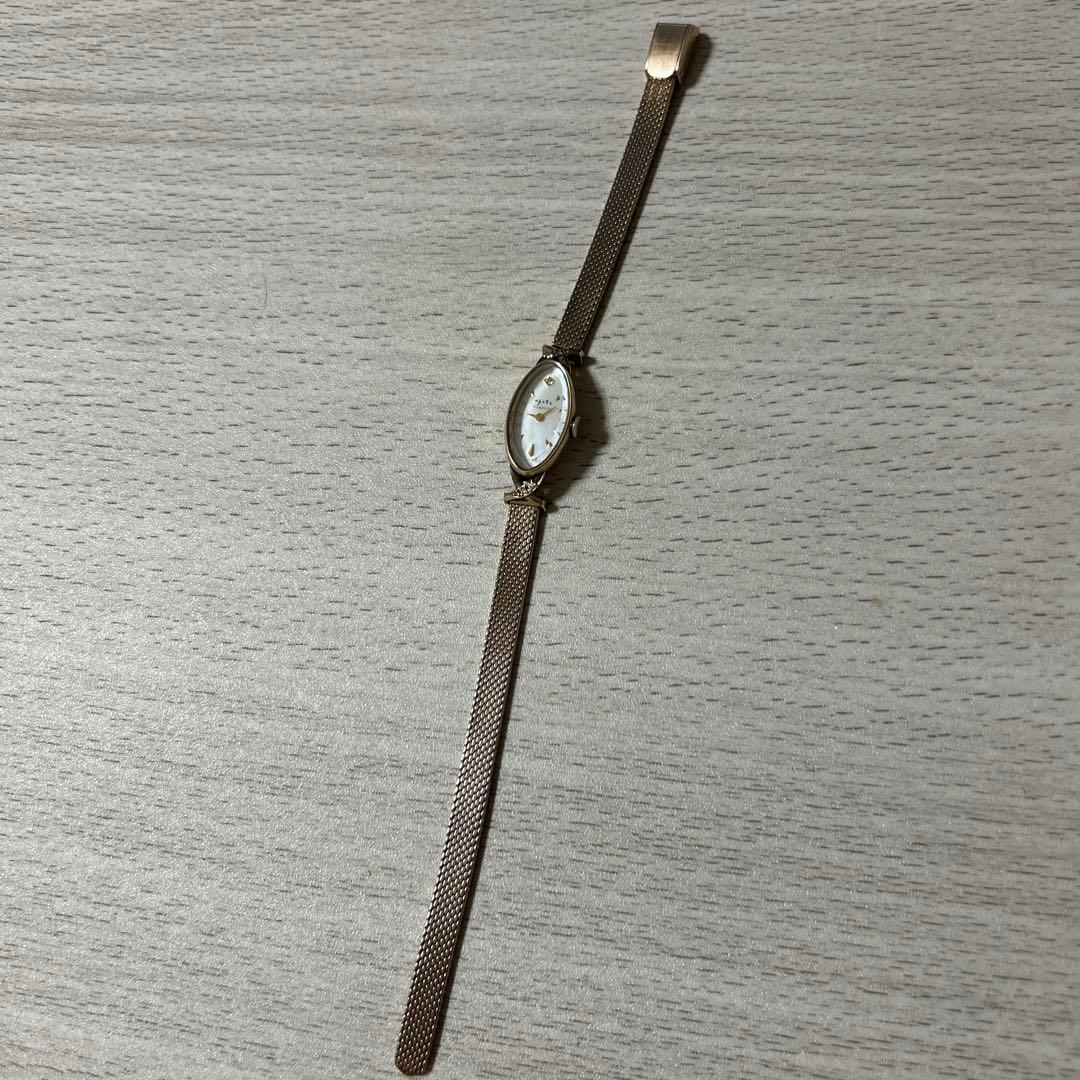 アガット ★オーバルフェイスジュエリーウォッチ10K