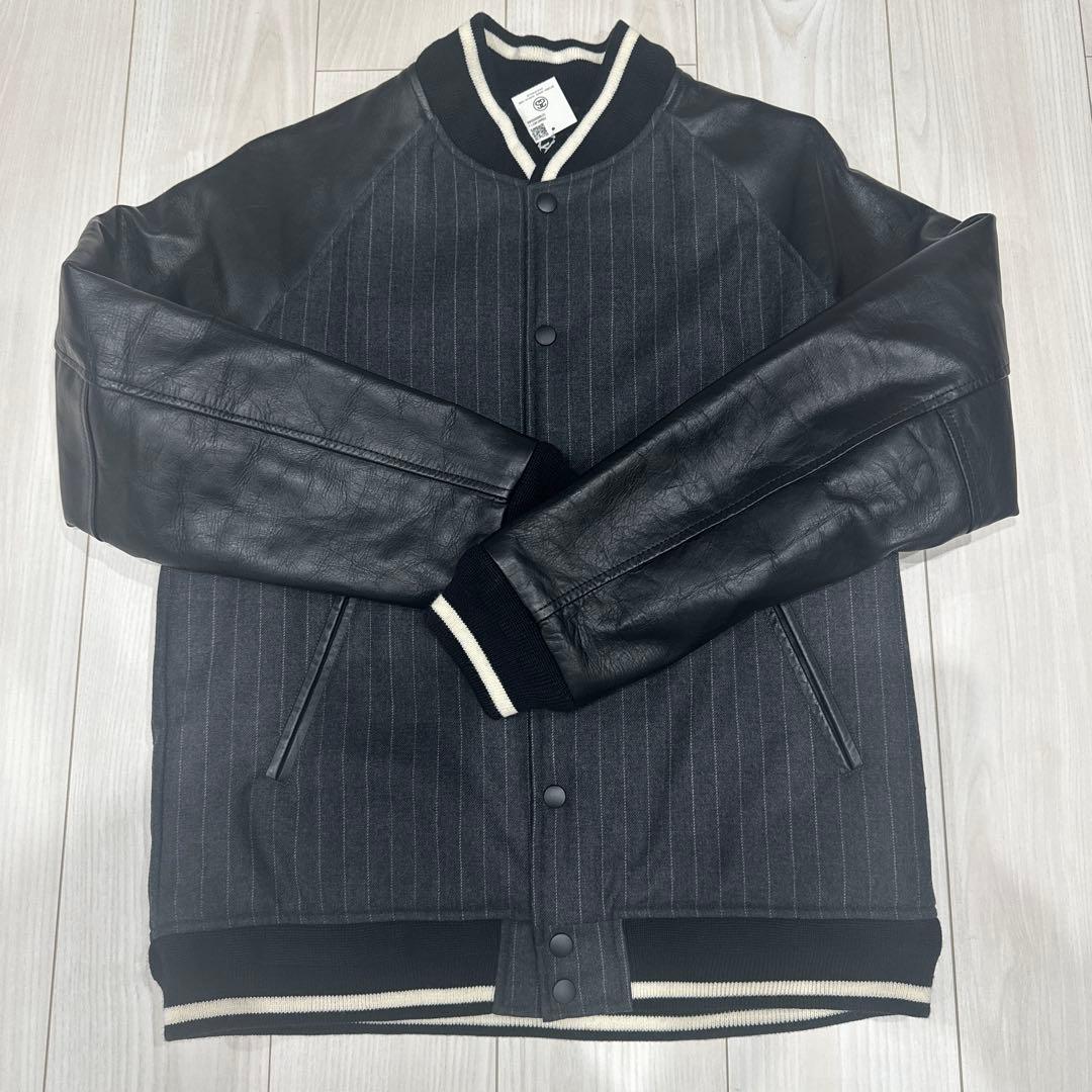 ジャケット・アウター Stussy X fragment varsity jacket BLACK