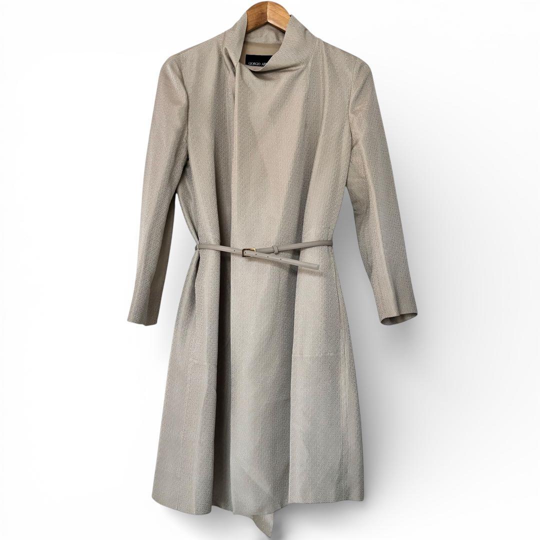 【23SS/約35万】ジョルジオアルマーニ 最高級 黒ラベル コート グレージュ