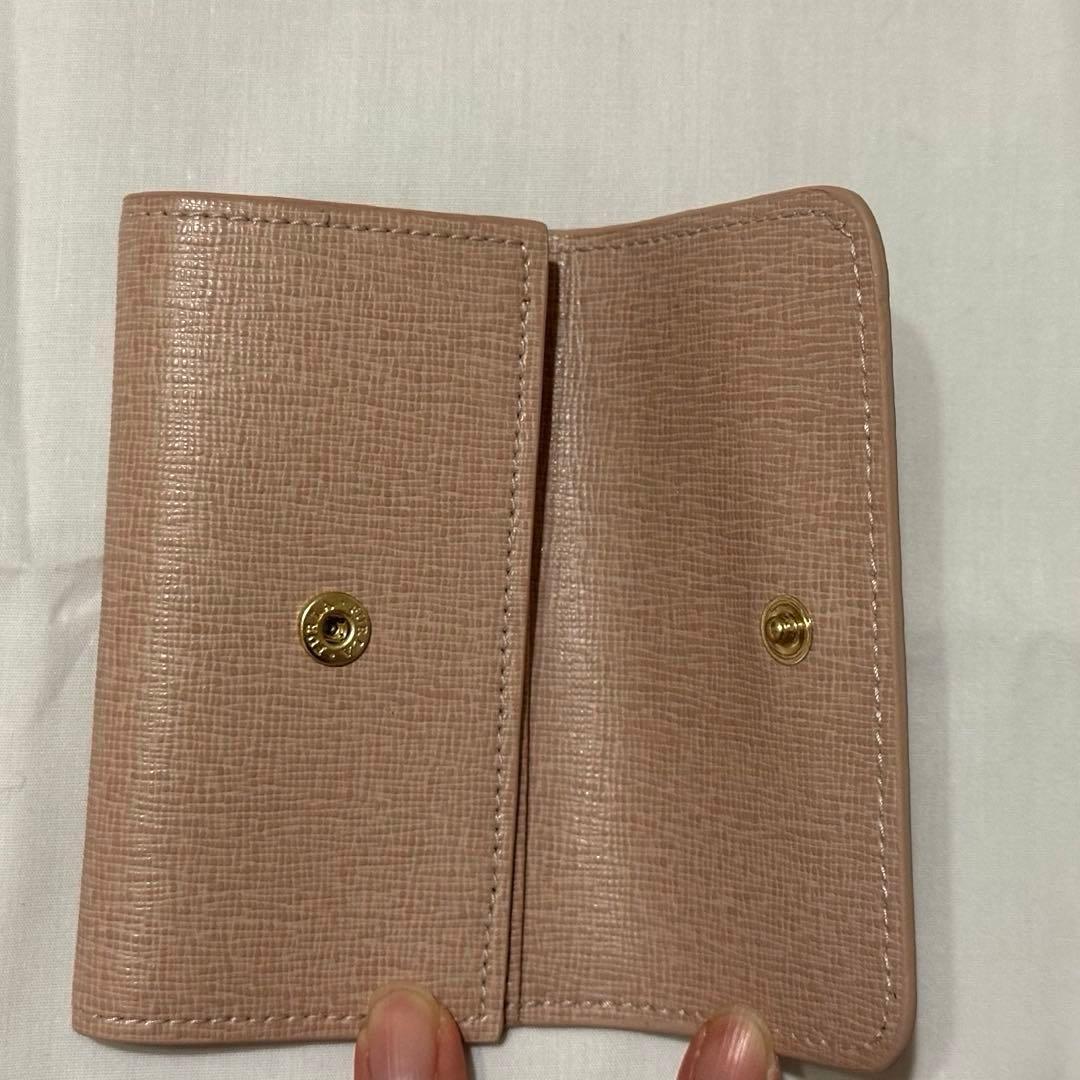 FURLA キーケース　ピンクベージュ