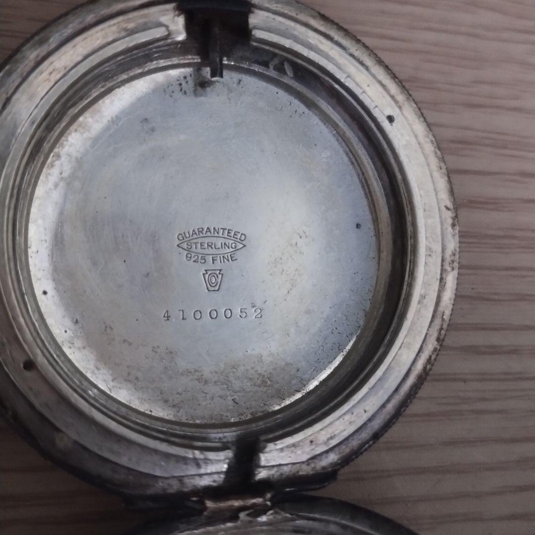 k*3様 シルバー 懐中時計のカバー