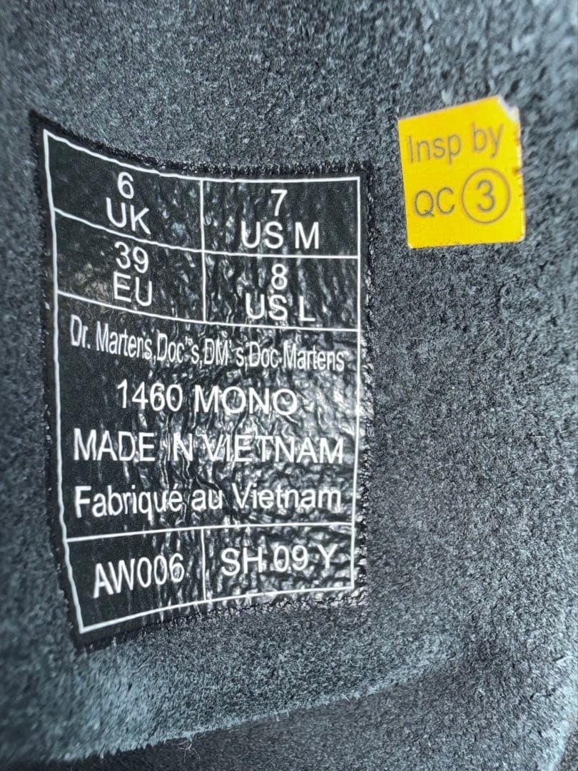 Dr.Martens 1460 MONO black 25cm 8ホール ブーツ