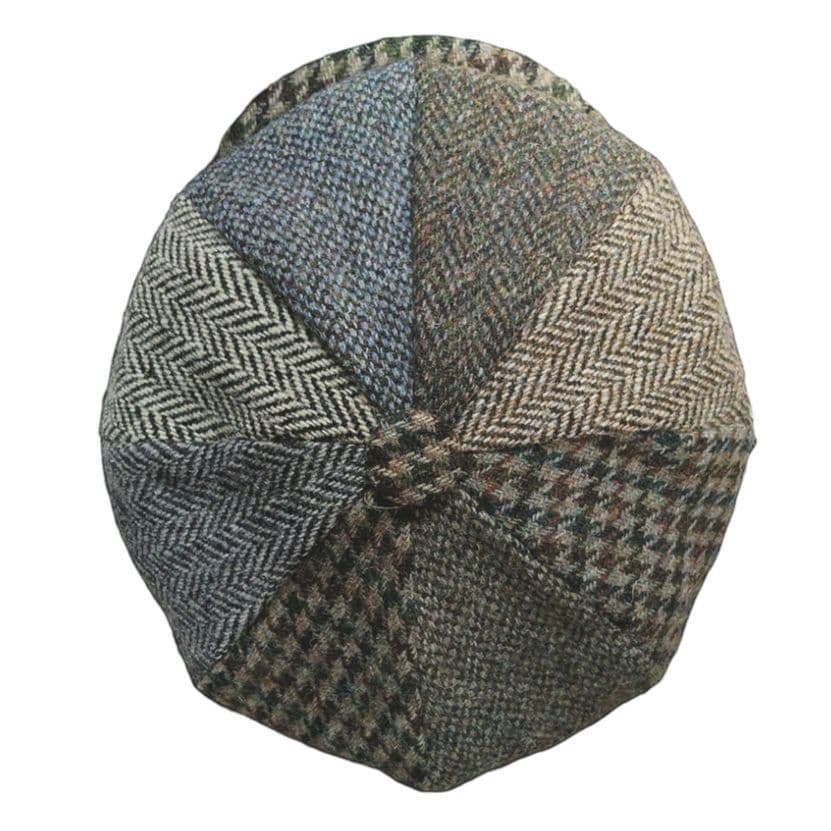 新品 GLENAPPIN ハリスツイードパッチワーク ベイカーボーイキャスケット