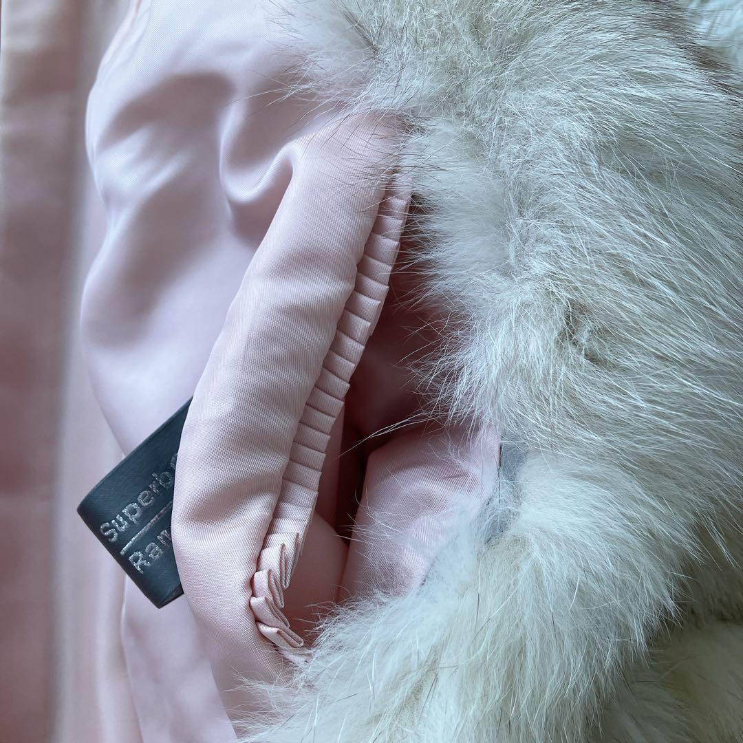 サガフォックス フォックスファー ファーコート リアルファー 本毛皮 銀サガ L