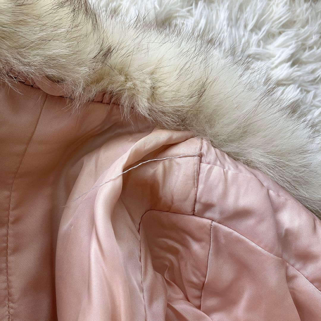 サガフォックス フォックスファー ファーコート リアルファー 本毛皮 銀サガ L