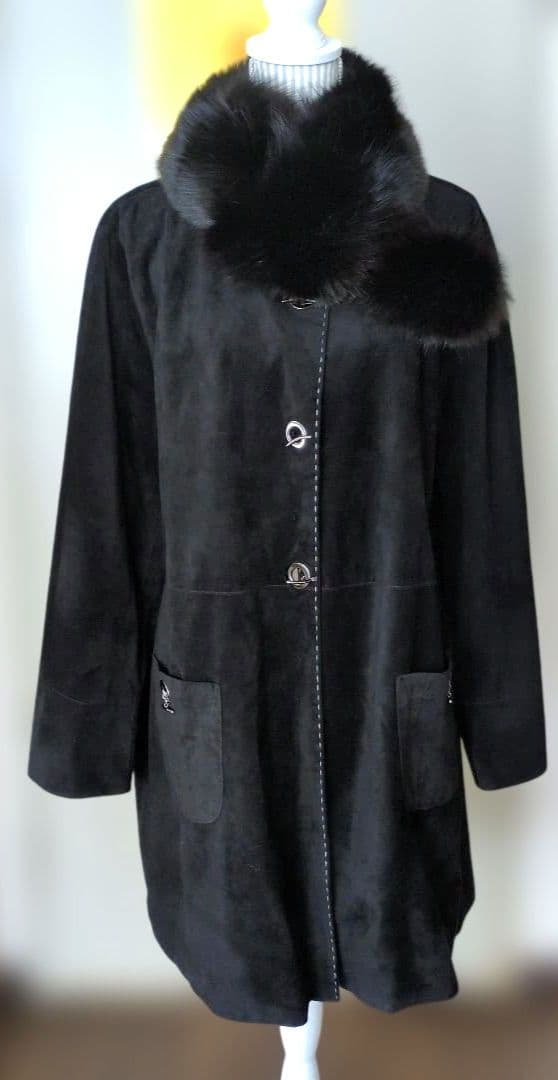 ⭕️ITALY製 アルパカスエード コート&ミンクショール&FOX襟