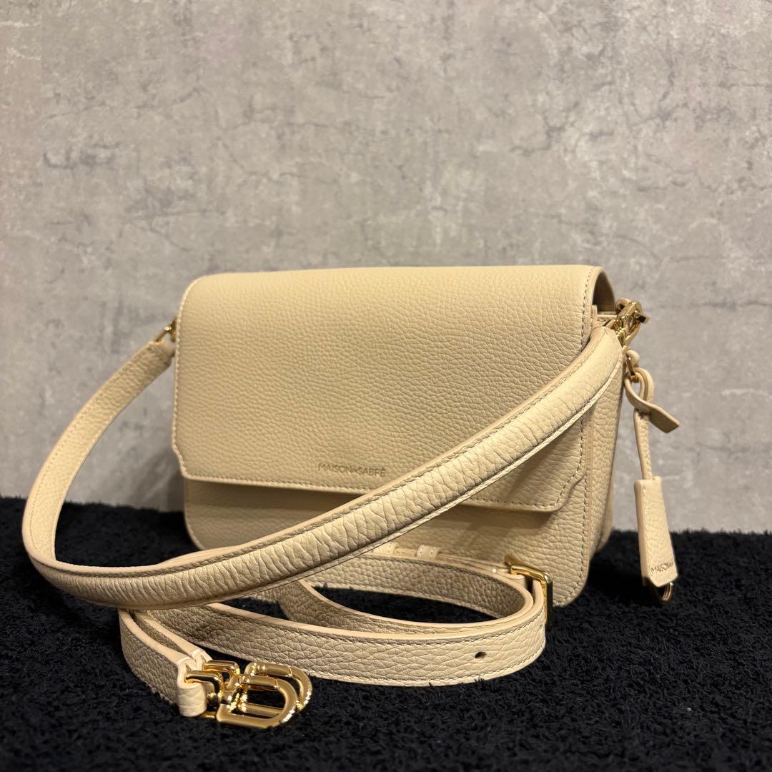 未使用級 MAISON de SABRÉ ショルダーバッグ ベージュ 2way