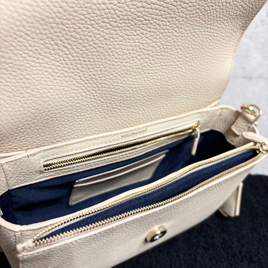 未使用級 MAISON de SABRÉ ショルダーバッグ ベージュ 2way