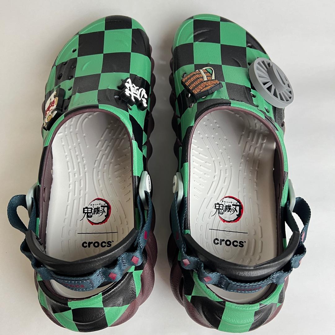 新品未使用品 鬼滅の刃コラボクロックスエコー 炭次郎モデル 27cm