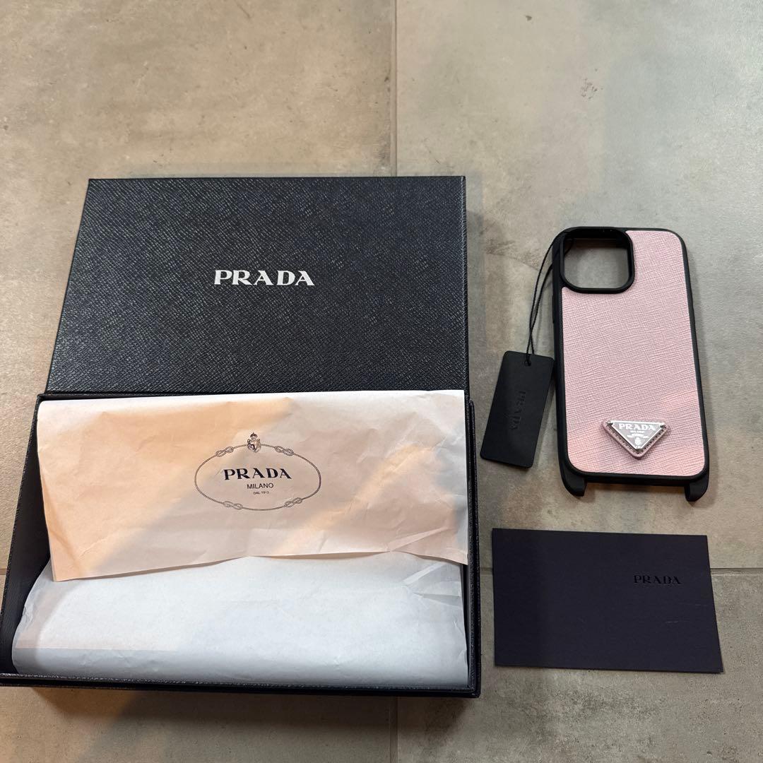 新品PRADA iPhone14 Pro Max ピンクケース(ストラップなし)