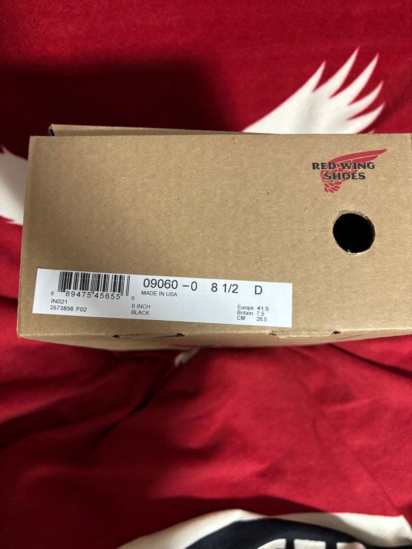 レッドウィング　フラットボックス　9060　8 1/2 26.5cm