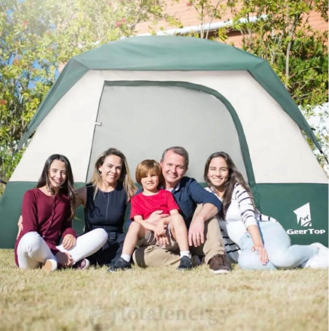 即日発送可 GEERTOP テント　4-6人用 アウトドア キャンプ ギアトップ