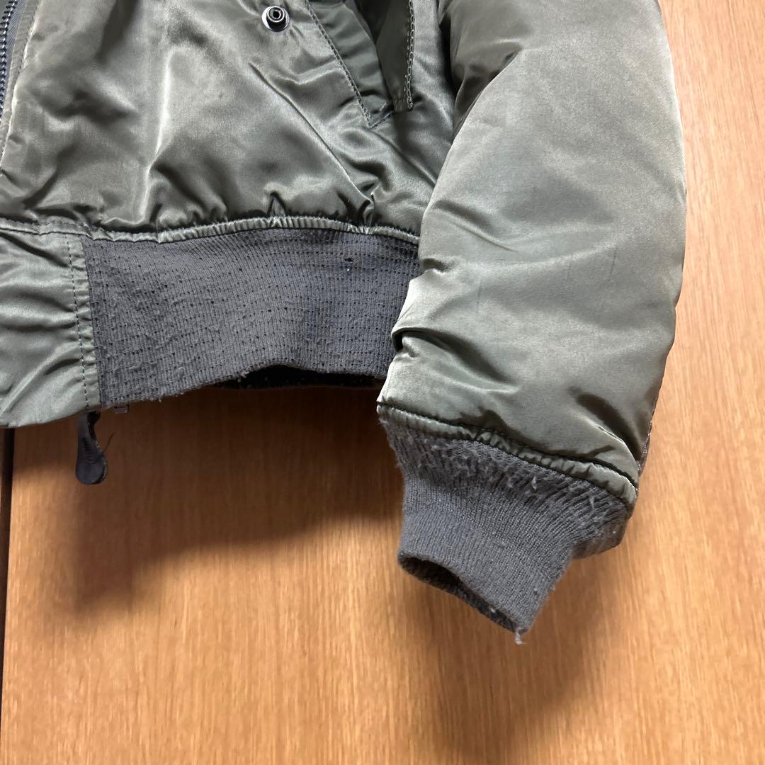 【90s USA製】ALPHA MA-1フライトジャケット Mサイズ 3本線タグ