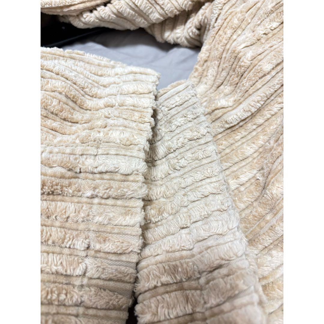 \"極太畝\" 00s ベージュ コーデュロイ 極太 バギー コーズ ワイドパンツ