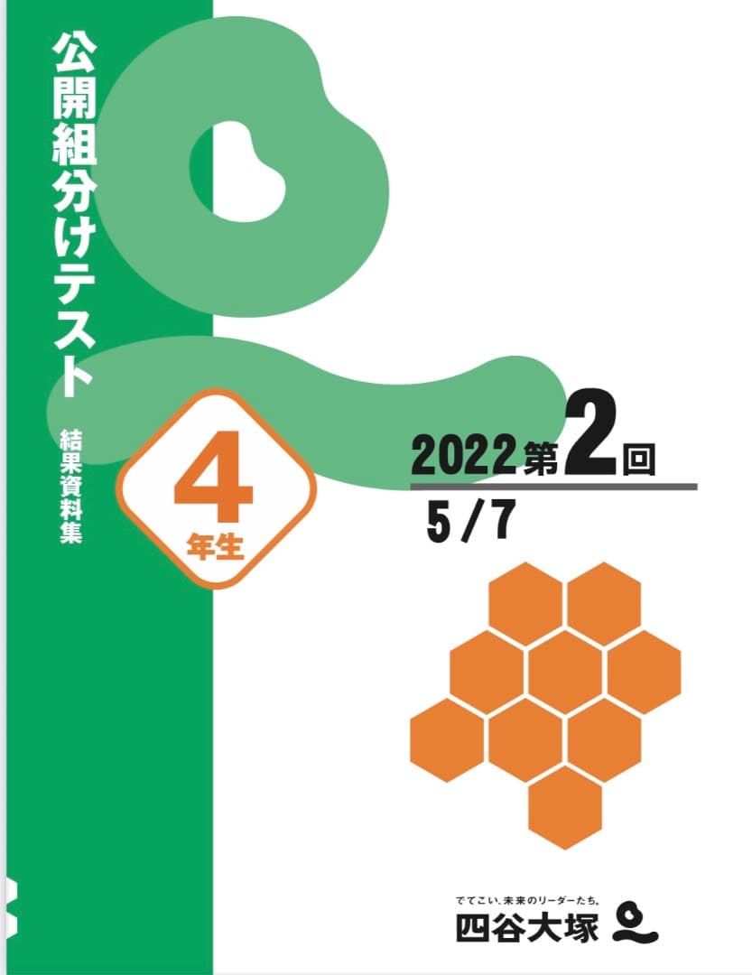 【大幅値下げ】A4判22-25年４年分小4年組分けテスト全36回四谷大塚早稲アカ