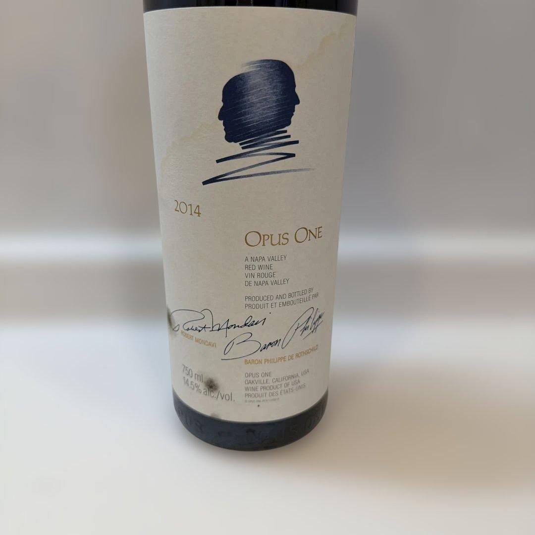 オーパスワン 2014年 750ml 1本 新品 未開栓 箱無 ラベルにシミ有り