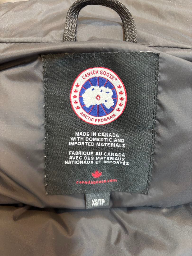 【 】カナダグース　ダウン　ベスト　ホワイト　XSサイズ