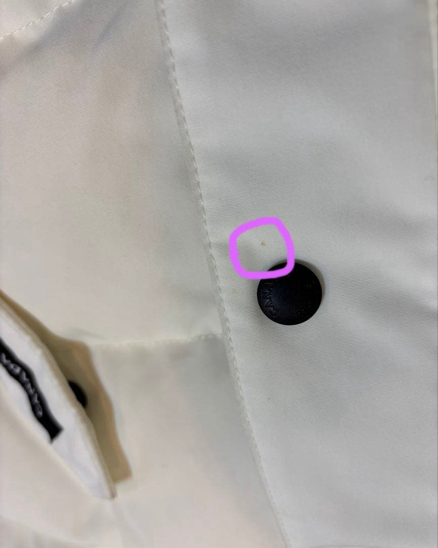 【 】カナダグース　ダウン　ベスト　ホワイト　XSサイズ