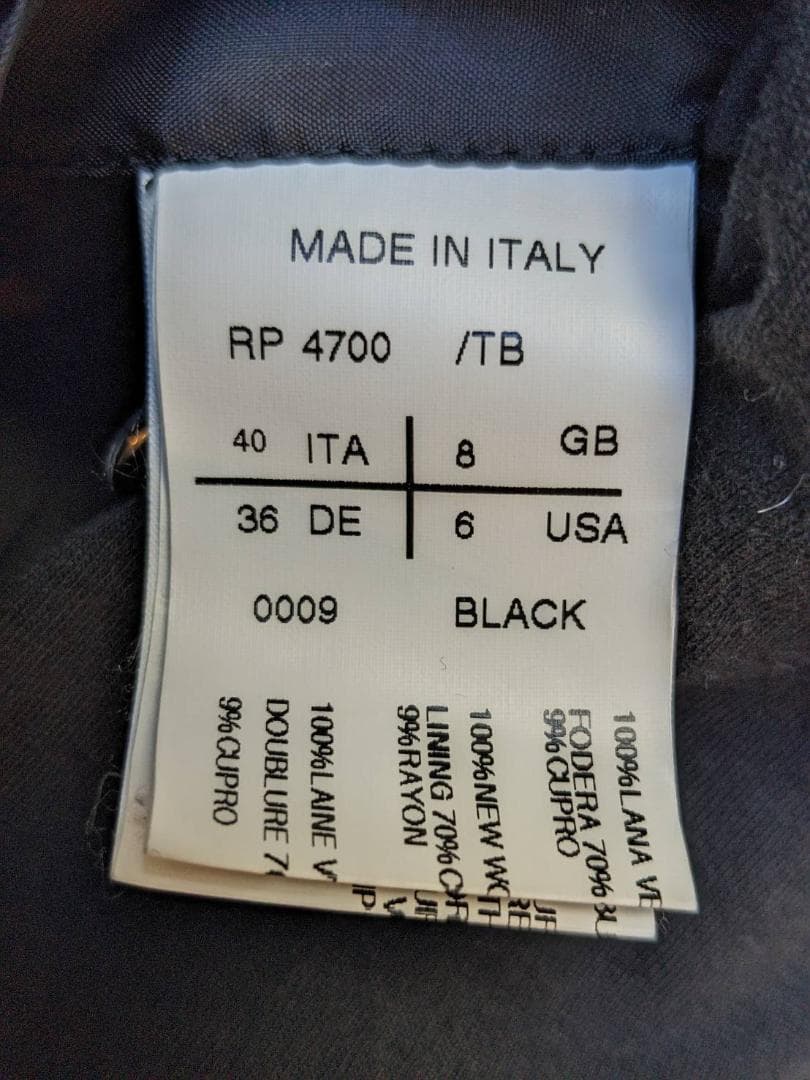 RICK OWENS ドレープ衿ジャケット40 ITALY リックオウエンス