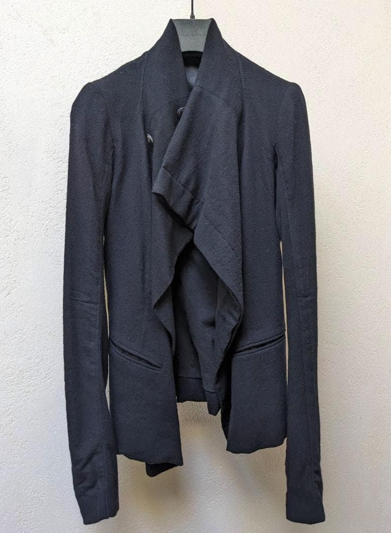 RICK OWENS ドレープ衿ジャケット40 ITALY リックオウエンス