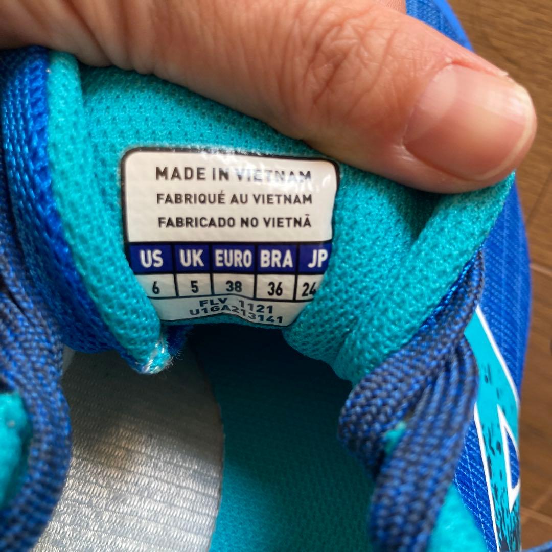 Mizuno 青 陸上シューズ スパイク付き