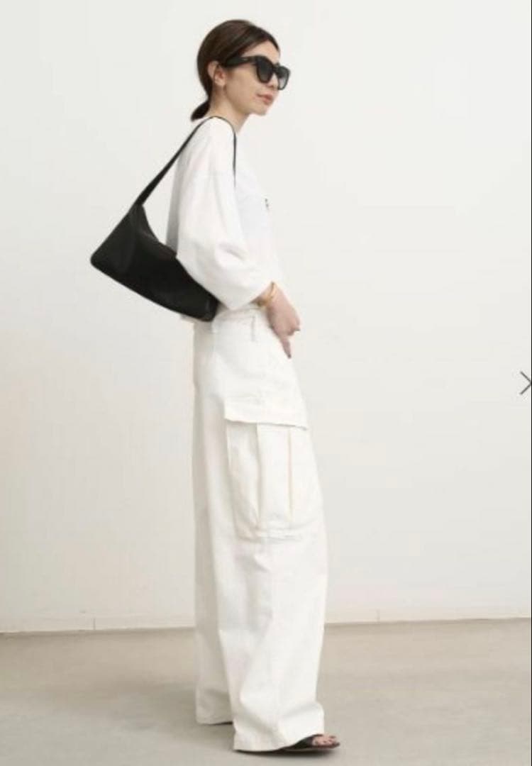 GOOD GRIEF! ワイドカーゴパンツ S 白 アパルトモン