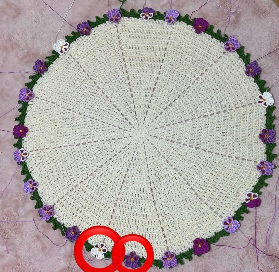 しらゆり　花束ブランケット　フラワーブランケット