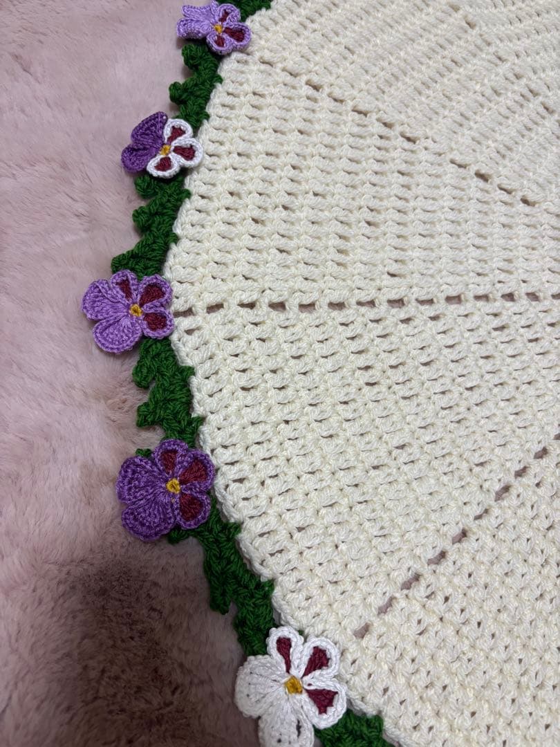 しらゆり　花束ブランケット　フラワーブランケット