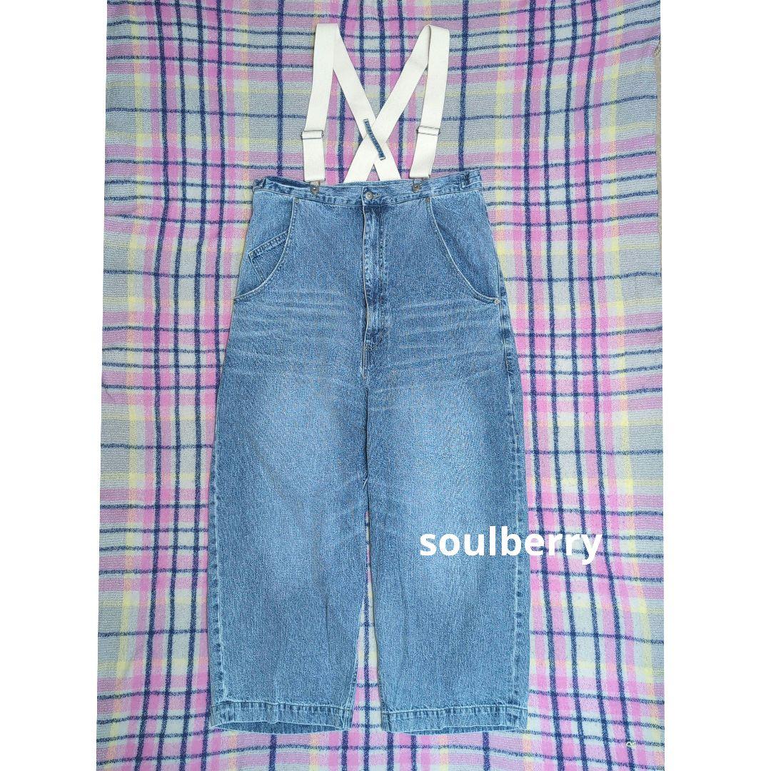 ✨️soulberry✨️サスペンダー付きデニムサロペットМ
