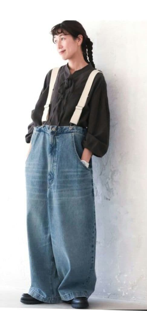✨️soulberry✨️サスペンダー付きデニムサロペットМ