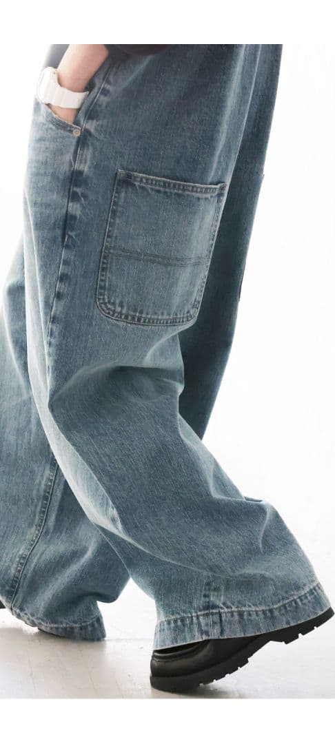 ✨️soulberry✨️サスペンダー付きデニムサロペットМ