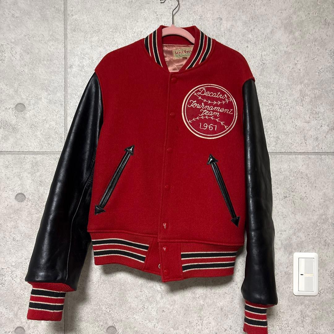 STYLE EYES スタジャン 38 レッド/ブラック