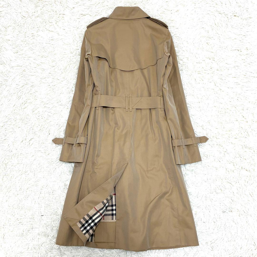 未使用に近い バーバリー ライナー付 トレンチコート ノバチェック ベルト 36