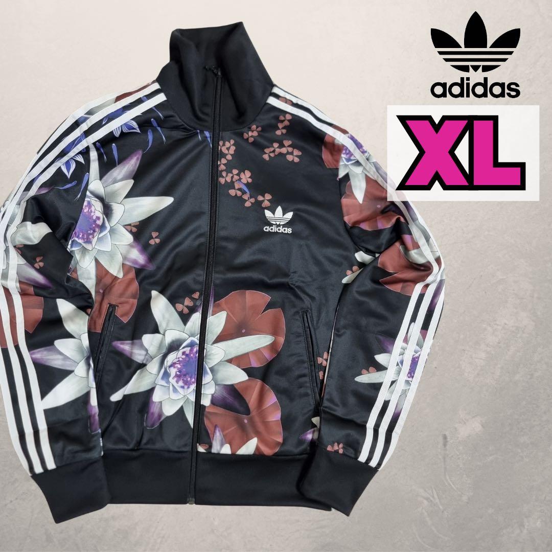 [未使用品]アディダス　レディース　ジャージ　トラックトップ　ジャケット　花柄