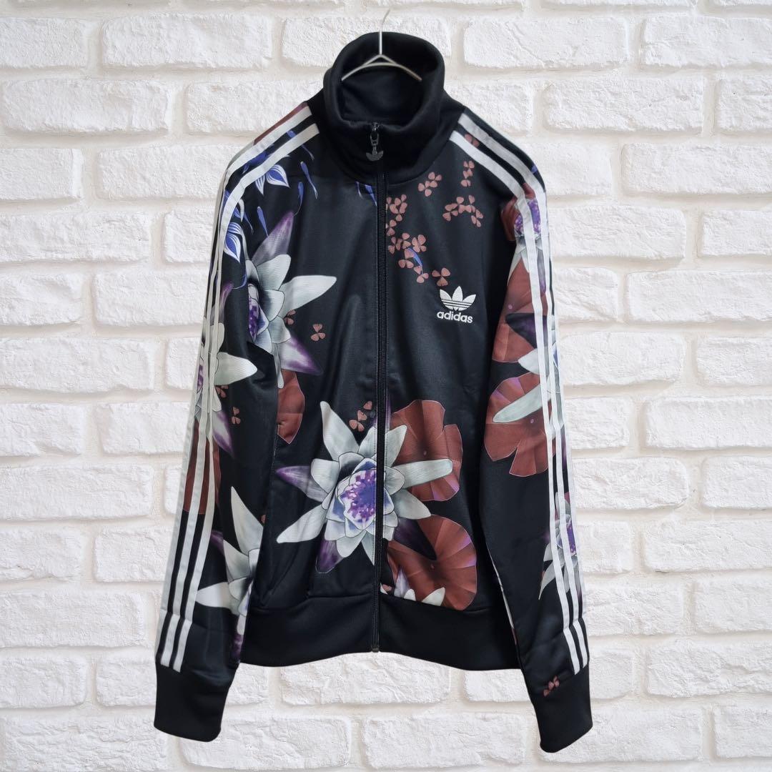 [未使用品]アディダス　レディース　ジャージ　トラックトップ　ジャケット　花柄