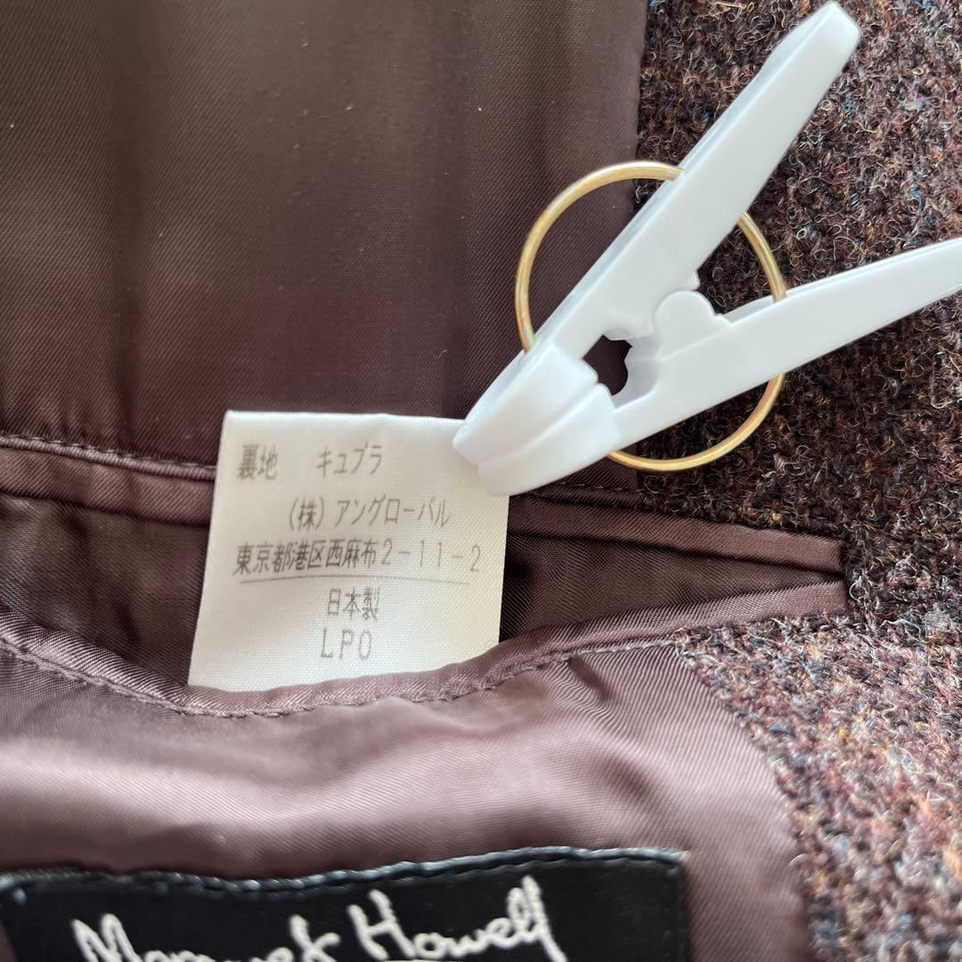 美品MHL コート マーガレットハウエル Harris Tweed ベルト付き