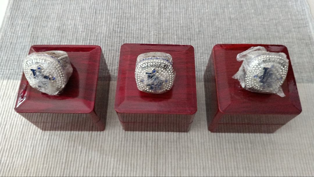 【ドジャース２０２５年：大谷・ベッツ・フリーマン】エクストラ・リング３人セット