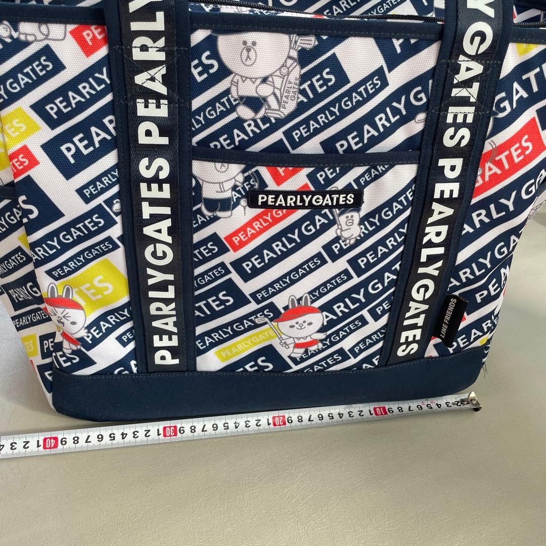 PEARLY GATES ロゴロッカーバッグ ネイビー