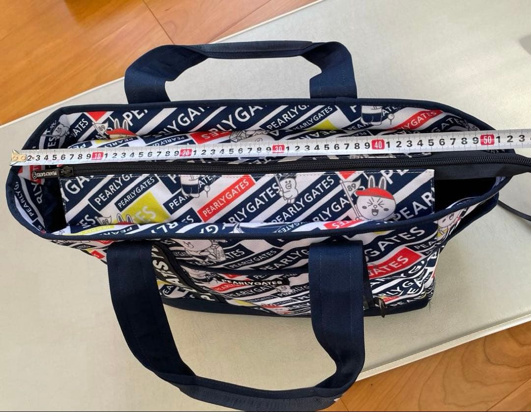 PEARLY GATES ロゴロッカーバッグ ネイビー