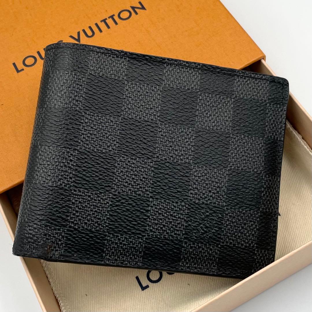 ルイヴィトン　ダミエグラフィット　ポルトフォイユ・マルコ　二つ折り財布