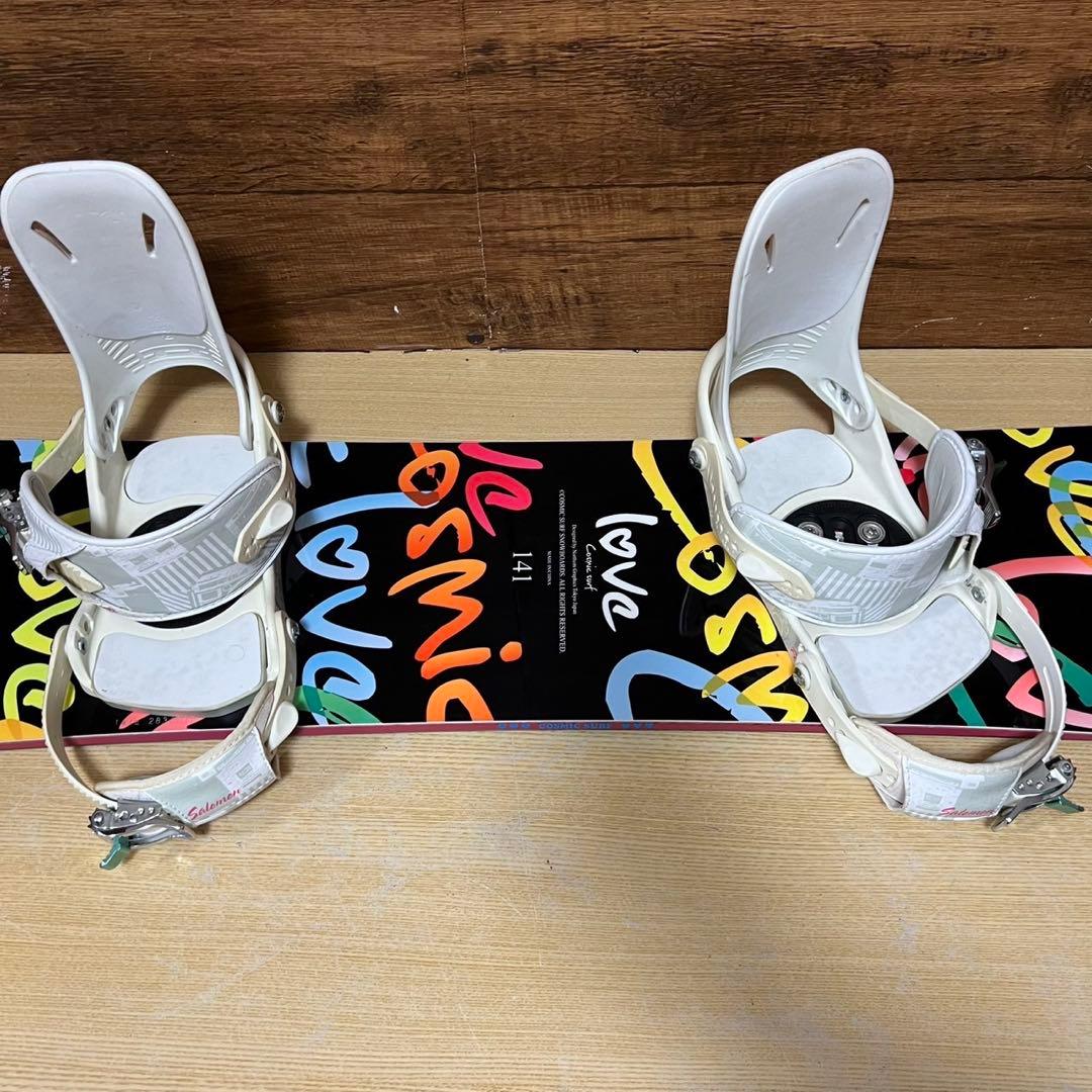 コズミックサーフ　サロモン　初心者オススメ　レディース　スノーボード　3点セット