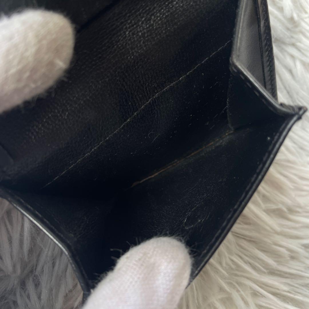 【美品】ホワイトハウスコックス 三つ折り 財布 ブラック