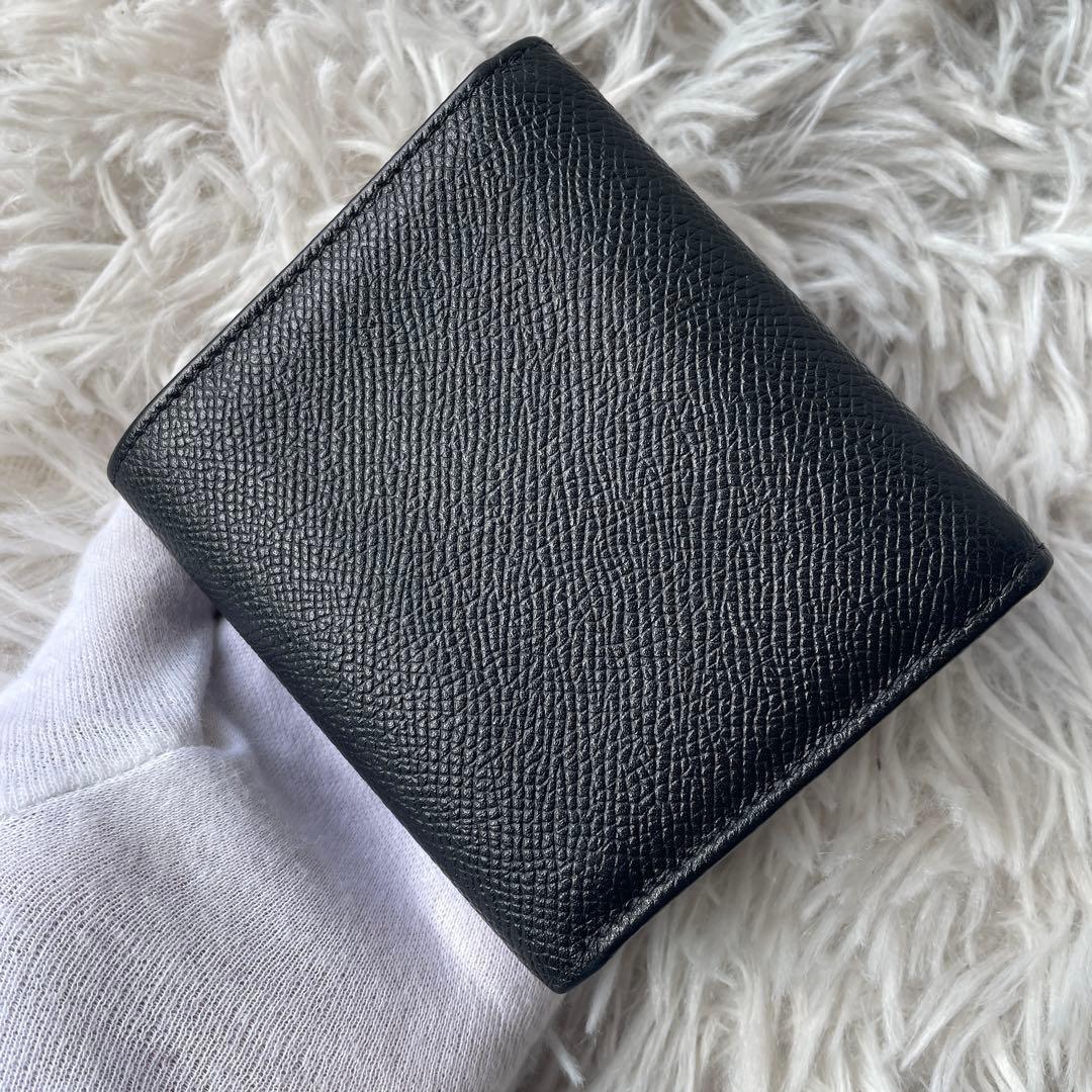 【美品】ホワイトハウスコックス 三つ折り 財布 ブラック