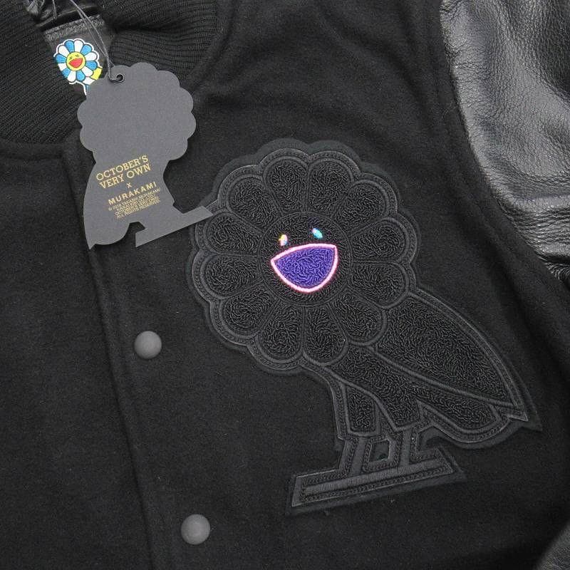 Octobers Very Own ✖️村上隆 レザースリーブ スタジャン