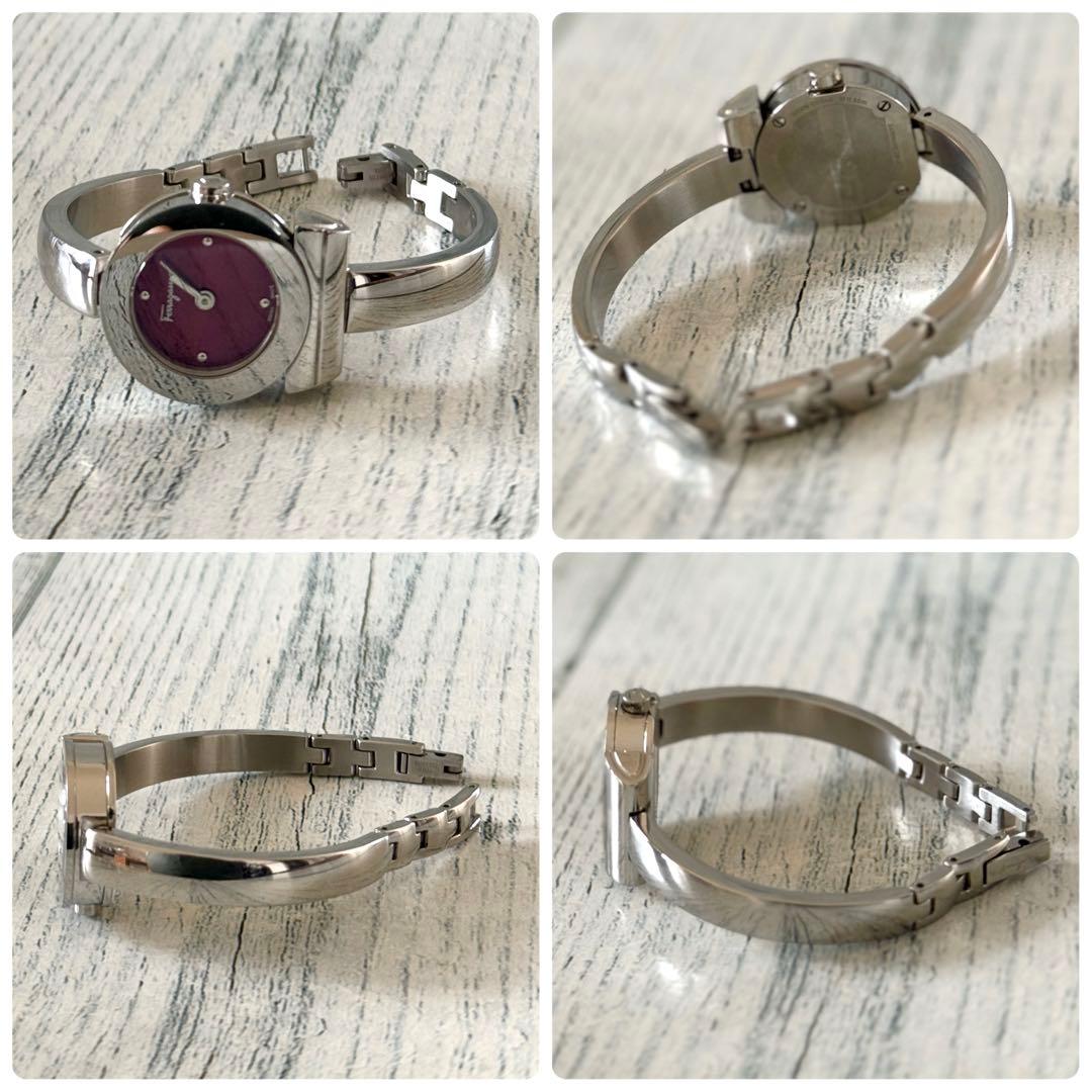 【希少】Ferragamo フェラガモ 腕時計 ガンチーニ FQ5 ボルドー調